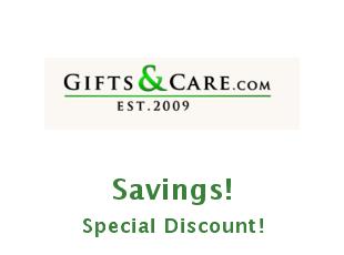 Promotional codes Gifts and Care save up to 20%