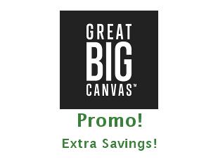 Promotional offers and codes GreatBigCanvas up to 60% off