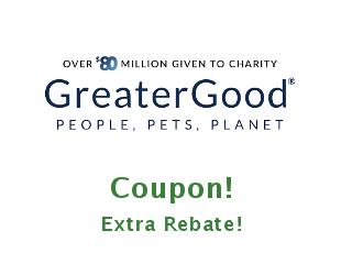 Promotional offers GreaterGood save up to 30%