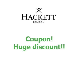 Promotional codes Hackett up to 30% off