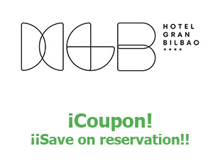 Discount codes Hotel Gran Bilbao up to 25% off