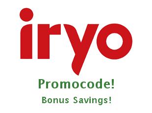 Promotional coupons and codes iryo up to 50% off