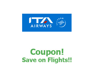 Coupons ITA Airways save up to 25%
