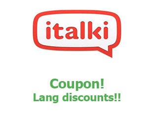 Discounts italki save up to 15$