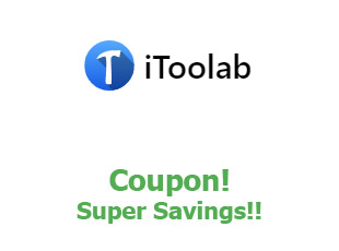 Discounts iToolab save up to 50%