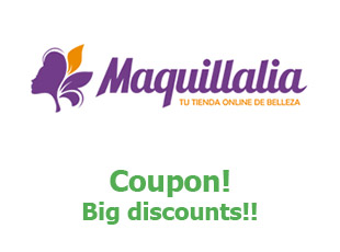 Discount coupon Maquillalia save up to 50%