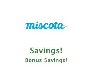 Discount coupon Miscota Promotional codes and coupons Miscota up to 20%