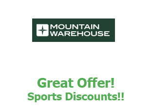 Coupons Mountain Warehouse up to -50%