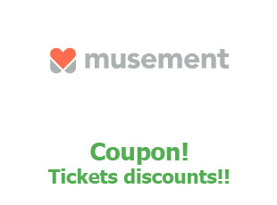 Discount coupon Musement up to 20% off