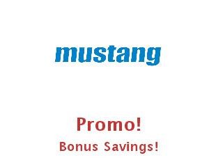 Promotional codes and coupons Mustang up to 10% OFF