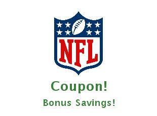 Promotional codes and coupons NFL up to 30% off