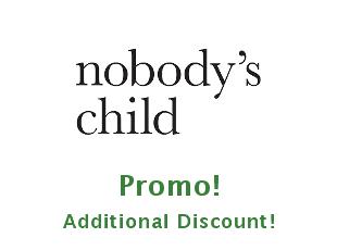 Coupons Nobody's Child up to 15% off