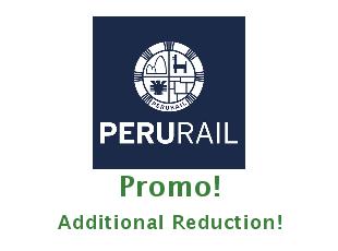 Discount coupon PeruRail save up to 50%