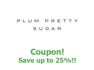 Coupons Plum Pretty Sugar save up to 25%