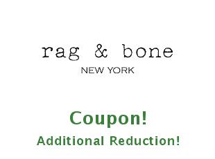 Promotional code Rag and Bone up to 15% off