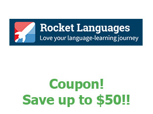 Discounts Rocket Languages 50$ off