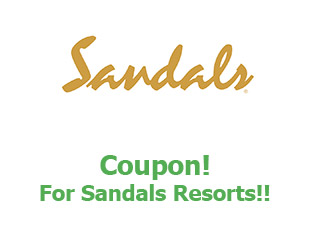Discount coupon Sandals save up to 45%