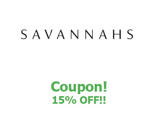 Discounts Savannahs 15% OFF