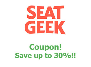 Promotional codes Seat Geek save up to 30%