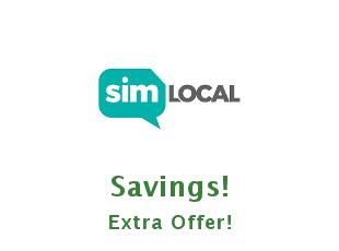 Discount coupon Sim Local 10% off