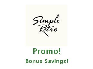Coupons Simple Retro save up to 20%