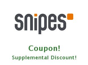 Discount coupon Snipes save up to 50%