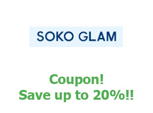 Promotional coupons Soko Glam save up to 25%