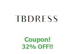 Discount codes 32% TBDress