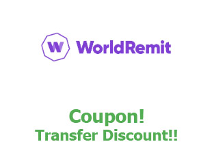 Discount code World Remit save up to 40%