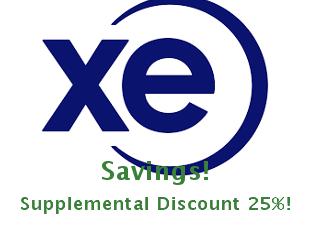 Save up to 25% on XE.com - Exclusive Discounts