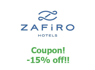 Coupon Zafiro Hotels 20% off