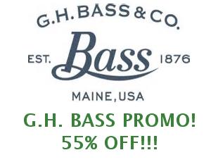 Discount coupon G.H. Bass 50% off