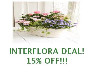 Promotional coupons Interflora, save 12%