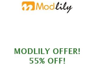 Promotional codes and coupons Modlily save up to 20%