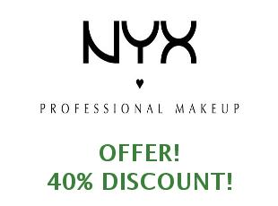 Discounts NYX Cosmetics save up to 40%