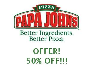 Coupons Papa Johns save up to 30%