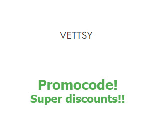 Promotional code Vettsy save up to 25%