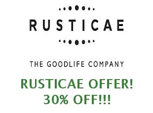 Discount code Rusticae save up to 10%