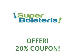 Coupons SuperBoleteria save up to $20