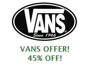 Promotional codes Vans | April 2021